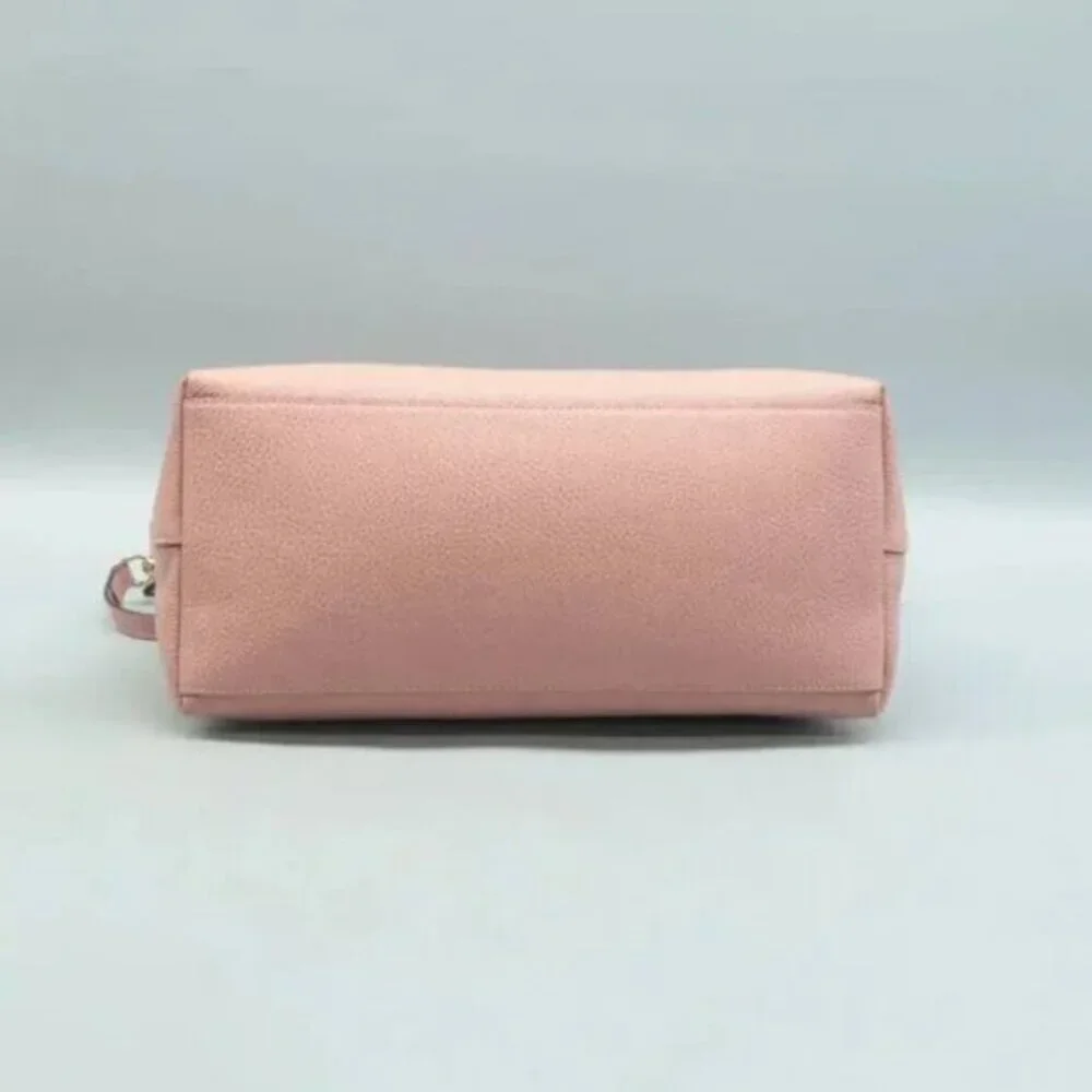 Authentic Gucci Soho Dome Satchel Pink Leather Crossbody Shoulder Bag Luxury Bag